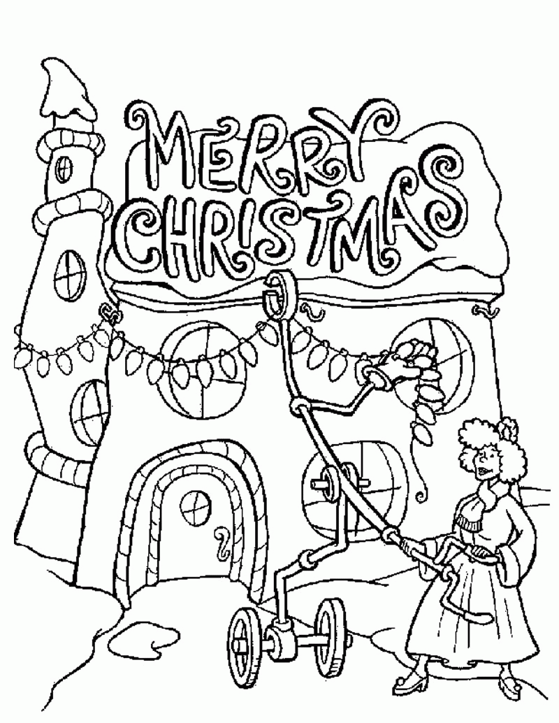 Plansa de colorat cu Grinch 17 9